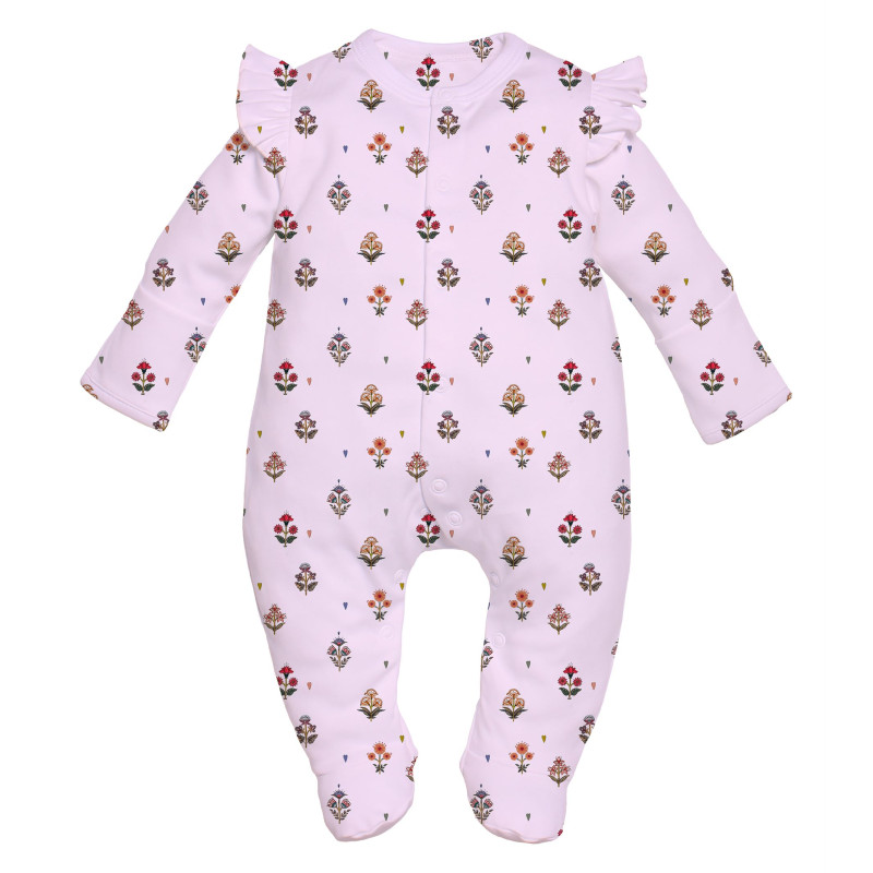 Babygrow with ruffles 100% pima cotton K065