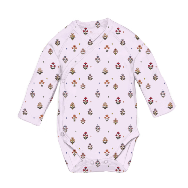 Боді Kimono з довгим рукавом для немовлят BLS004