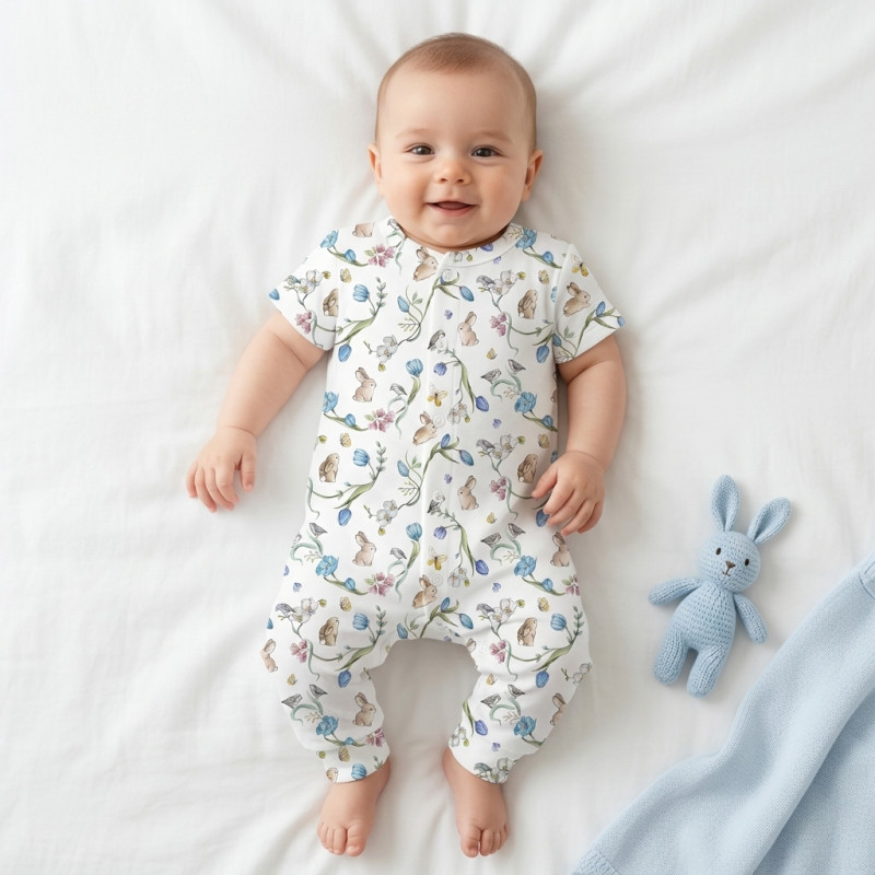 Romper Short sleeve K061 BLOSSOM BLUE Romper Short sleeve K061 BLOSSOM BLUE