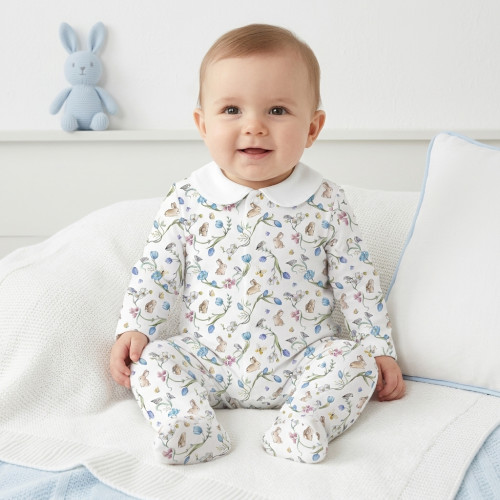 Babygrow with collar 100% p..