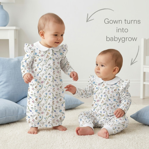 Baby converter gown with co..