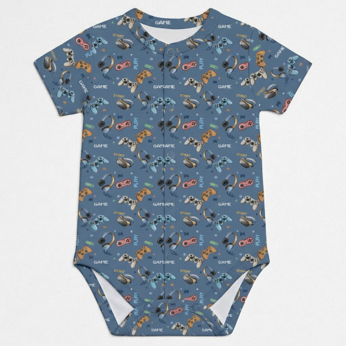 Printed Short-Sleeve Front ..