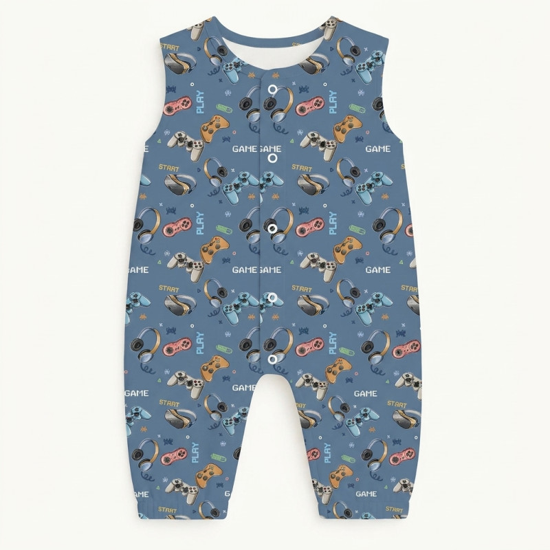 Long Supima Cotton Shortie with Sleeves R009 Game