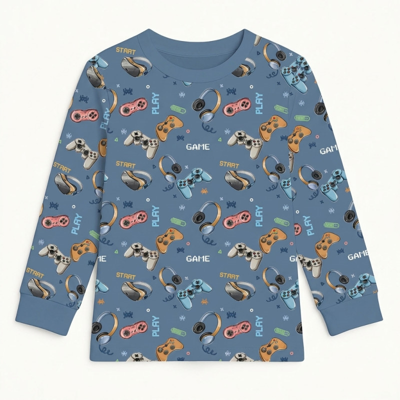 Long Sleeve T-shirt for Boys and Girls TSH002 Game Long Sleeve T-shirt for Boys and Girls TSH002 Game