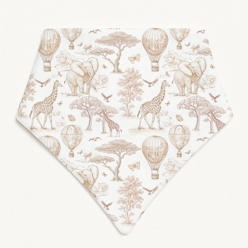 Triangle Bandana Bib for Babies Bib001 Sand Toile Africa