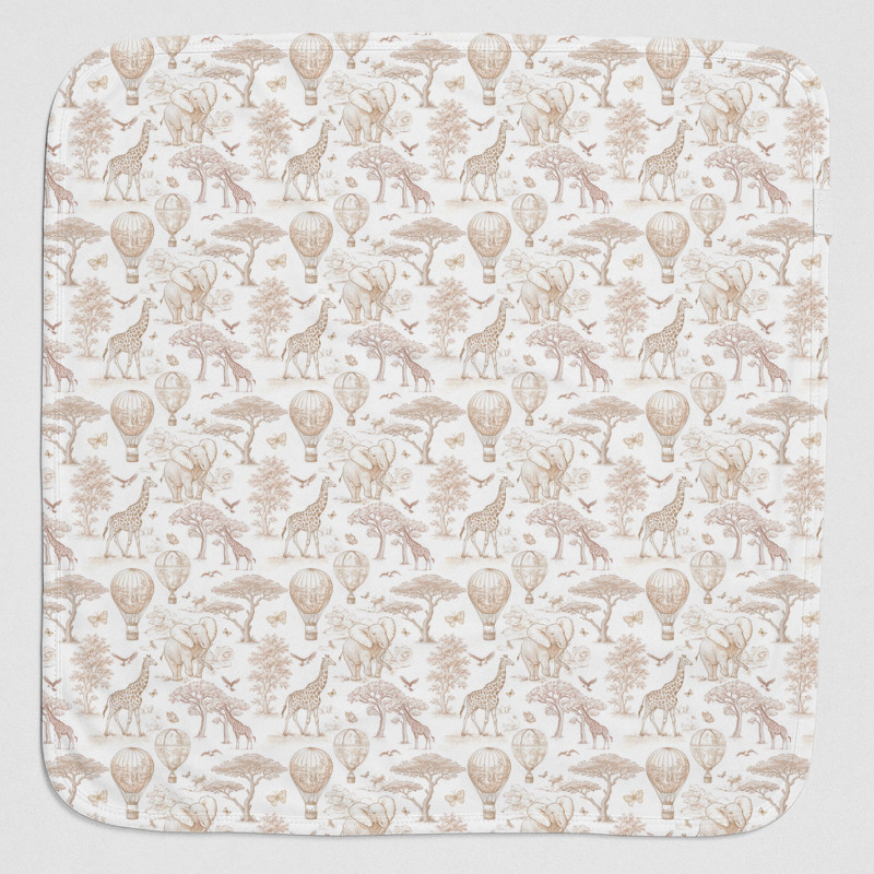 Two-Layer Baby Blanket BL001  Sand Toile Africa