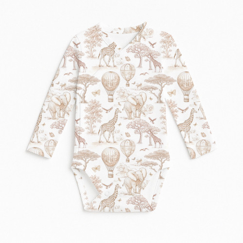 Printed Long-Sleeve Kimono ..