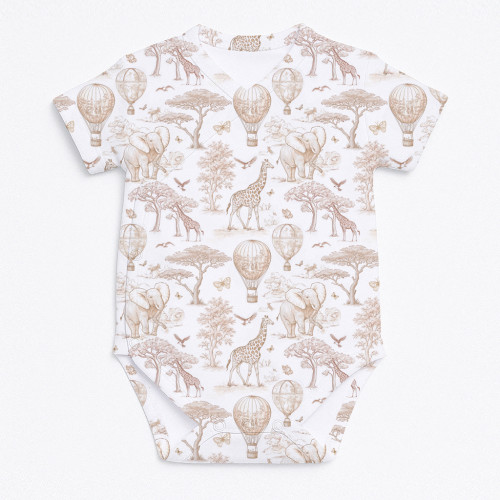 Printed Short-Sleeve Kimono..