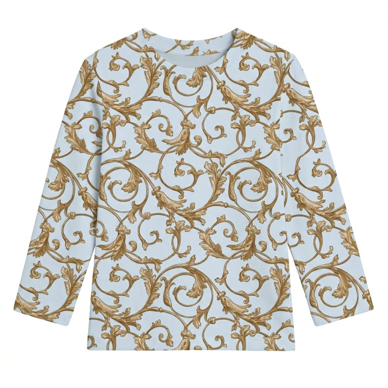 Long Sleeve T-shirt for Boys and Girls TSH002 ALLURE BLUE Long Sleeve T-shirt for Boys and Girls TSH002 ALLURE BLUE