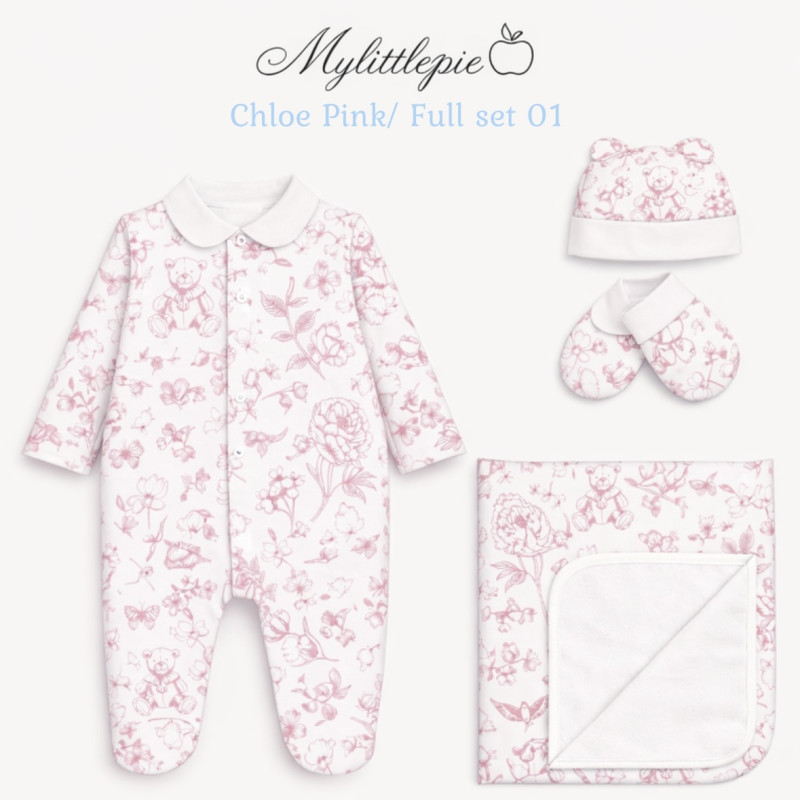 Full Set FS01 CHLOE PINK 3 pc