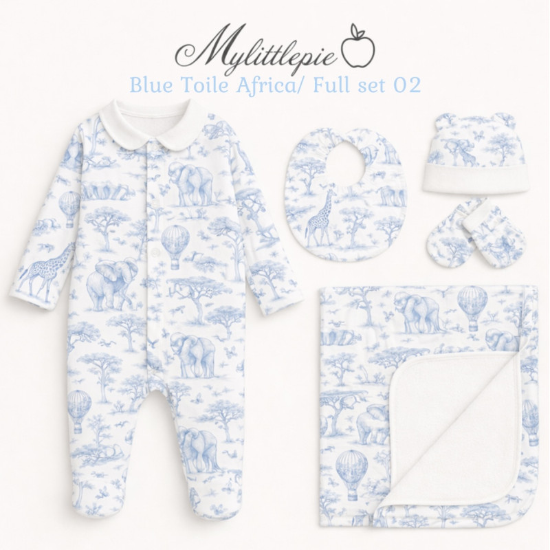 Full Set FS02 Blue Toile Africa 4 pc