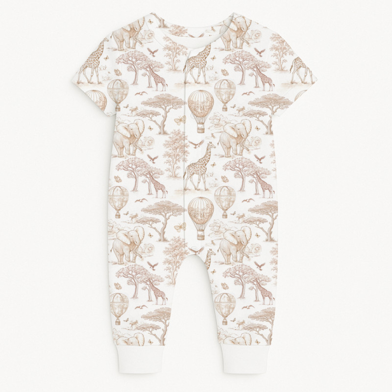 Romper Short sleeve K061 Sand Toile Africa Romper Short sleeve K061 Sand Toile Africa