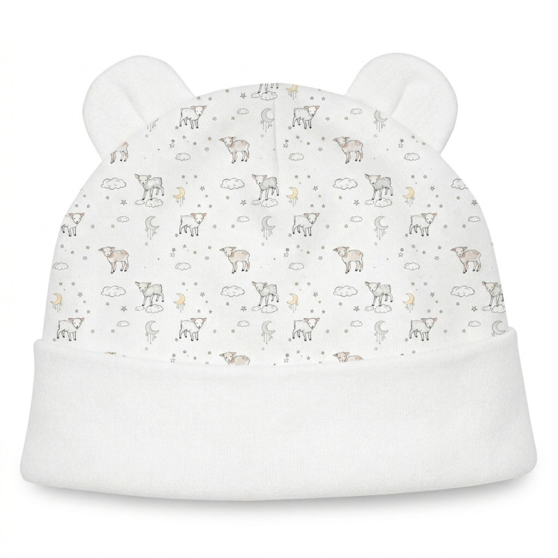 Шапочка с ушками H002 LITTLE LAMB Шапочка с ушками H002 LITTLE LAMB