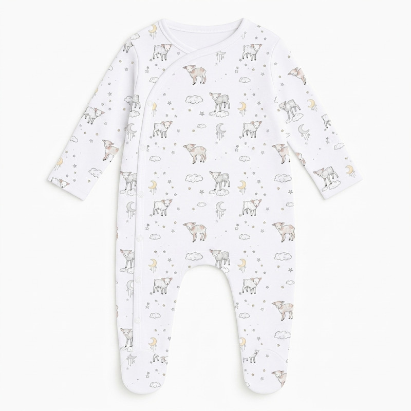 Babygrow for baby with Side Opening K020 LITTLE LAMB Babygrow for baby with Side Opening K020 LITTLE LAMB