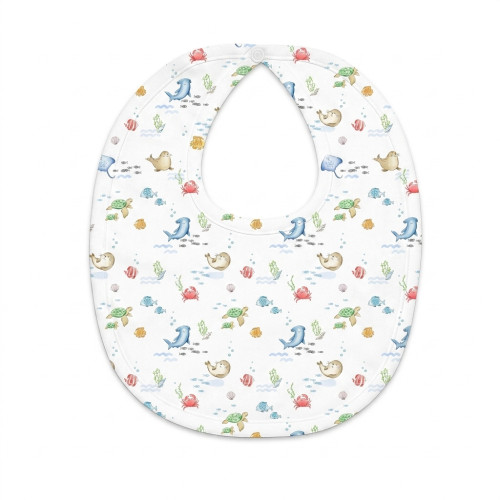 Baby Bib with Picot Trim BI..
