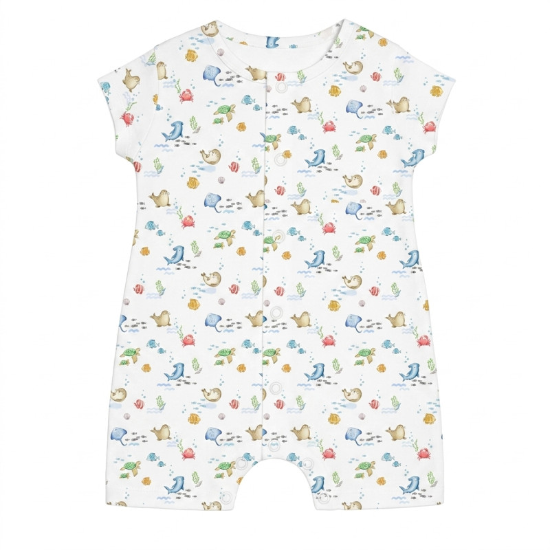 Supima Cotton Shortie R003 MARINE LIFE Supima Cotton Shortie R003 MARINE LIFE