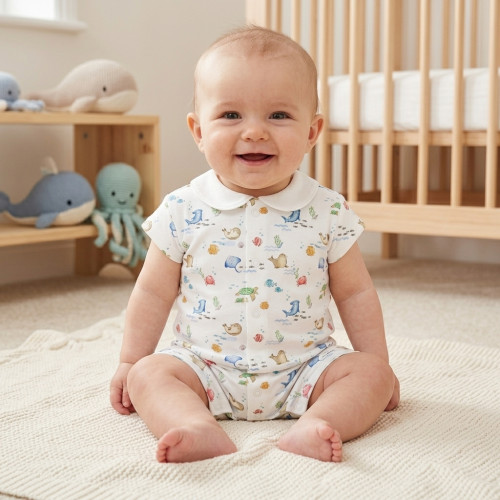 Supima Cotton Shortie with ..