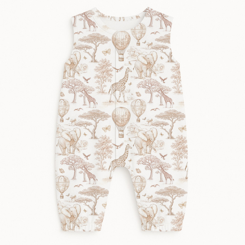 Long Supima Cotton Shortie with Sleeves R009 Sand Toile Africa