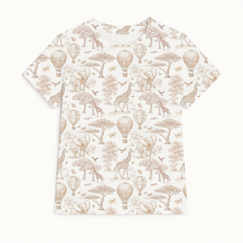 Short Sleeve T-shirt for Boys and Girls TSH001 Sand Toile Africa Short Sleeve T-shirt for Boys and Girls TSH001 Sand Toile Africa
