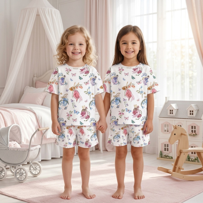 Pyjama short sleeve 100% organic pima Cotton PJ006 Pyjama short sleeve 100% organic pima Cotton PJ006
