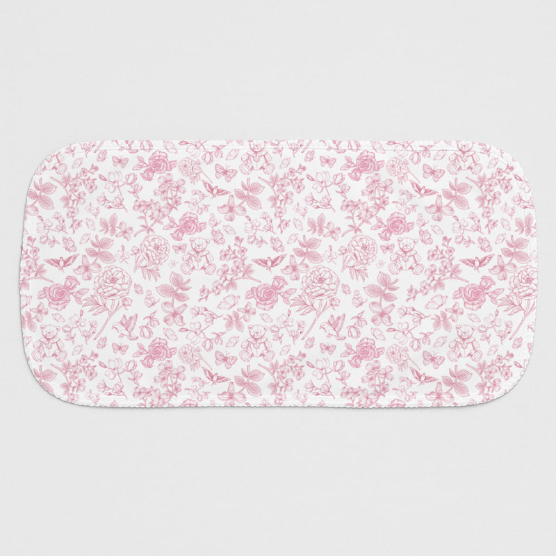 Мусліновий слюнявчик BB009 – органічна бавовна Supima CHLOE PINK Мусліновий слюнявчик BB009 – органічна бавовна Supima CHLOE PINK