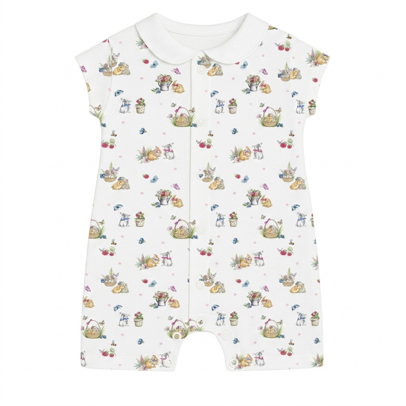 Supima Cotton Shortie with Collar R003CL BERRIES Supima Cotton Shortie with Collar R003CL BERRIES