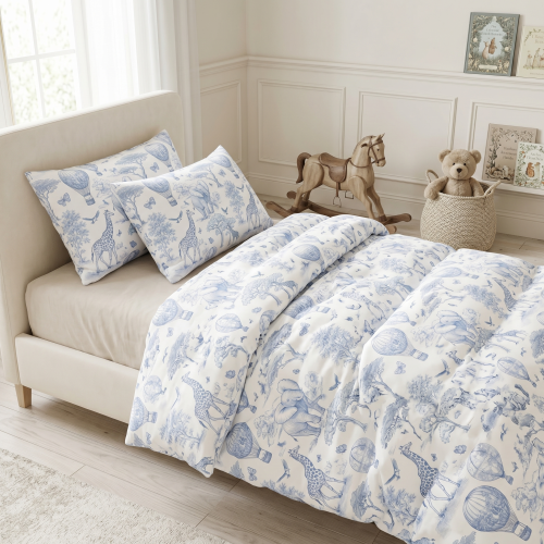 Bedding Set LIN001 BLUE TOI..