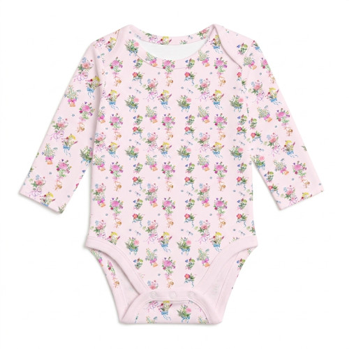 Printed Long-Sleeved Bodyve..