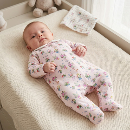 Babygrow with collar 100% p..