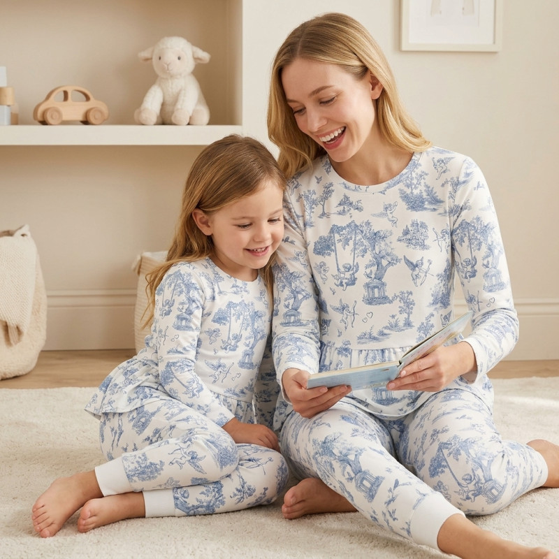 Luxury Long Adult Pyjama Set PW109  CELESTIA