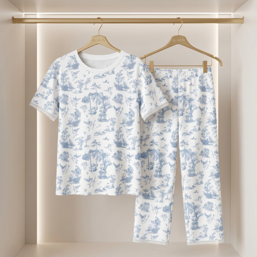 Elegant Set with Short-Slee..