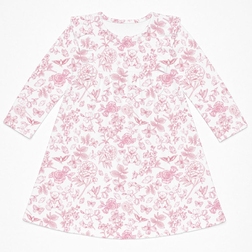 Charming Long-Sleeved Night..
