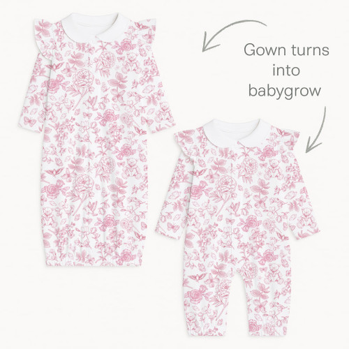 Baby converter gown with co..