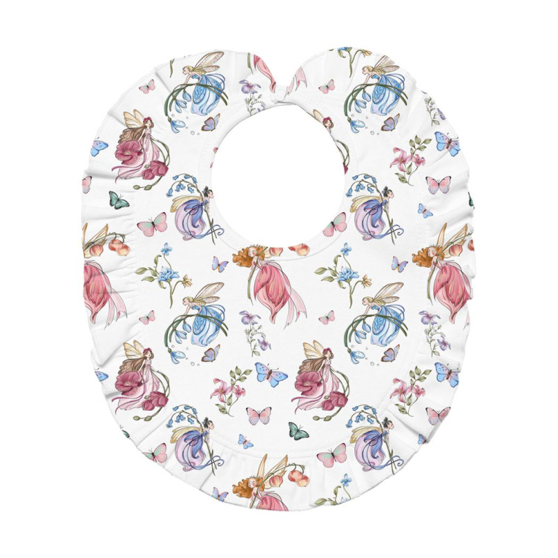 Baby Bib with Ruffles for girl BIB006 Baby Bib with Ruffles for girl BIB006