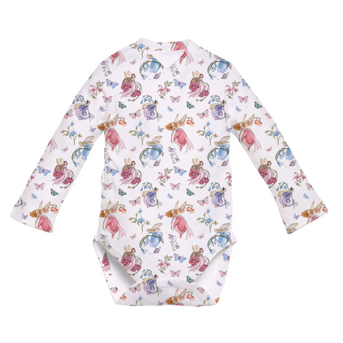 Printed Long-Sleeve Kimono ..