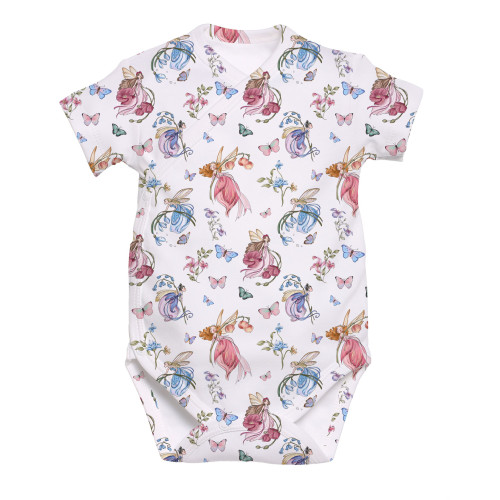 Printed Short-Sleeve Kimono..