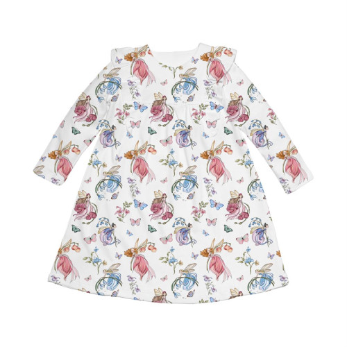 Charming Long-Sleeved Night..