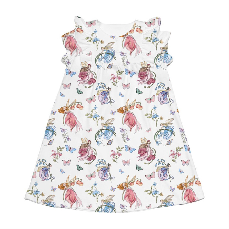 Supima Cotton Night Dress with Ruffle DR018 Supima Cotton Night Dress with Ruffle DR018