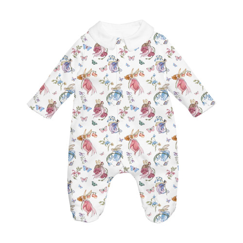 Babygrow with collar 100% p..