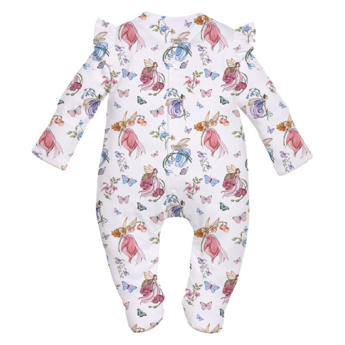 Babygrow with ruffles 100% ..