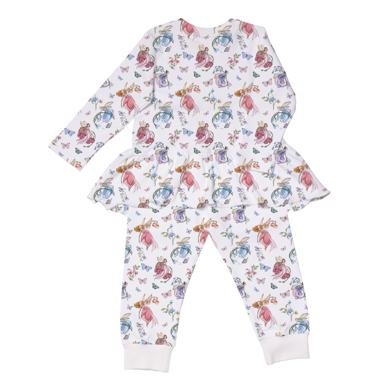 Girls Supima Cotton Pyjamas with Long Sleeves — PJ009 Girls Supima Cotton Pyjamas with Long Sleeves — PJ009