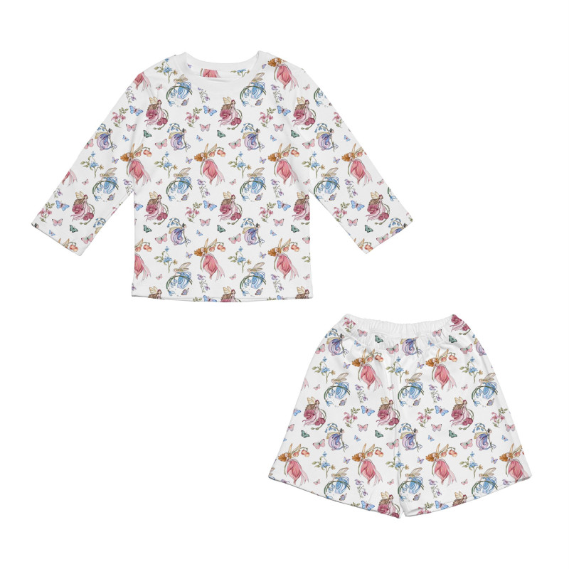 Printed Supima Cotton Top and Shorts Pyjama Set – PJ010 Printed Supima Cotton Top and Shorts Pyjama Set – PJ010
