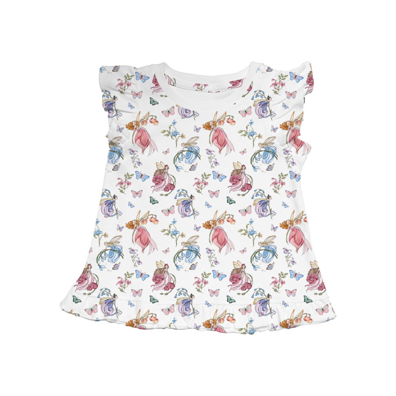 Frill Trim Sleeveless Top for Girls TSH003 Frill Trim Sleeveless Top for Girls TSH003