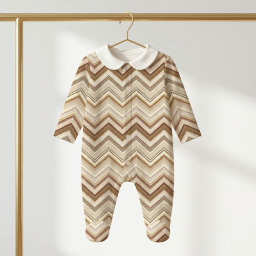 Babygrow with collar 100% p..