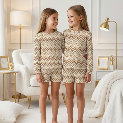 Printed Supima Cotton Top a..