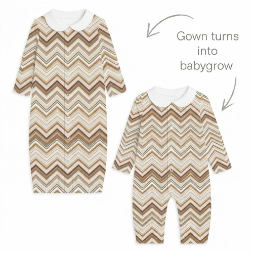 Baby converter gown with co..