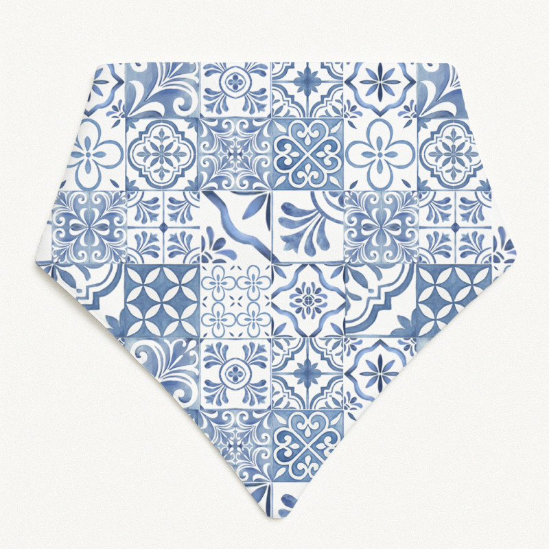 Triangle Bandana Bib for Babies Bib001 AMALFI BLUE Triangle Bandana Bib for Babies Bib001 AMALFI BLUE