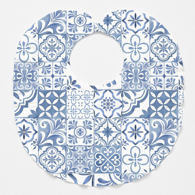 Слинявчик з обробкою рюшкой BIB006 AMALFI BLUE