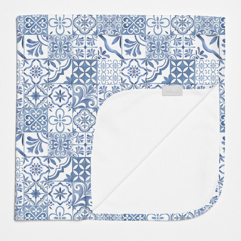 Two-Layer Baby Blanket BL001 AMALFI BLUE Two-Layer Baby Blanket BL001 AMALFI BLUE