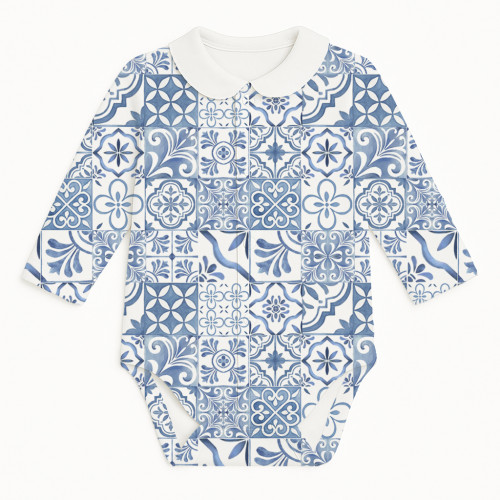 Printed Long-Sleeve Front F..